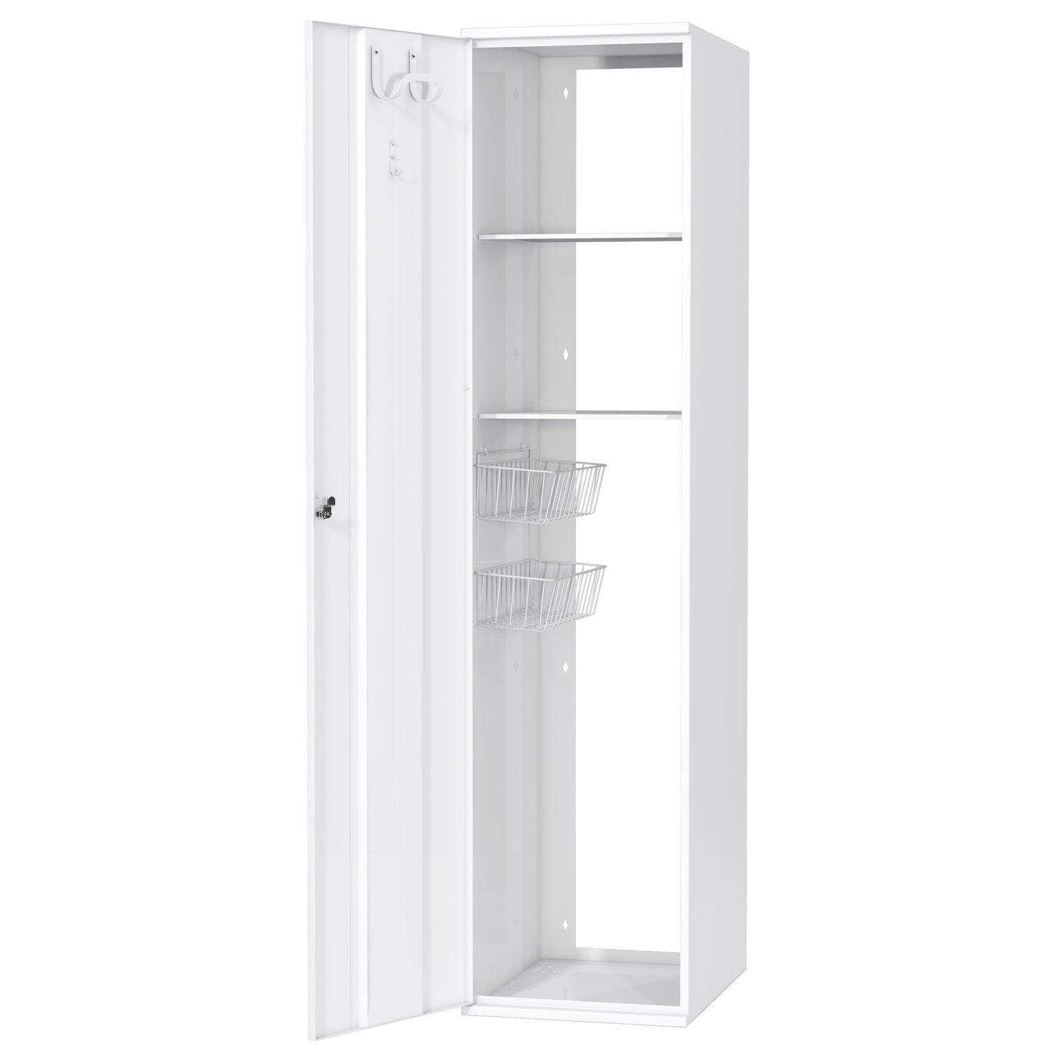 Siivouskaappi Polaria SIK 400/S530, kääntösalpa, vasenkätinen