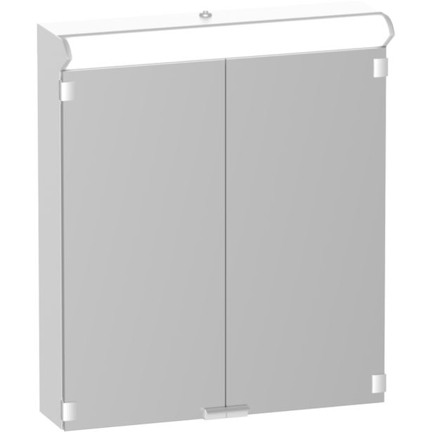 Peilikaappi LED-valaisimella Polaria Lumena 600, pistorasia oikea, vikavirtasuojattu
