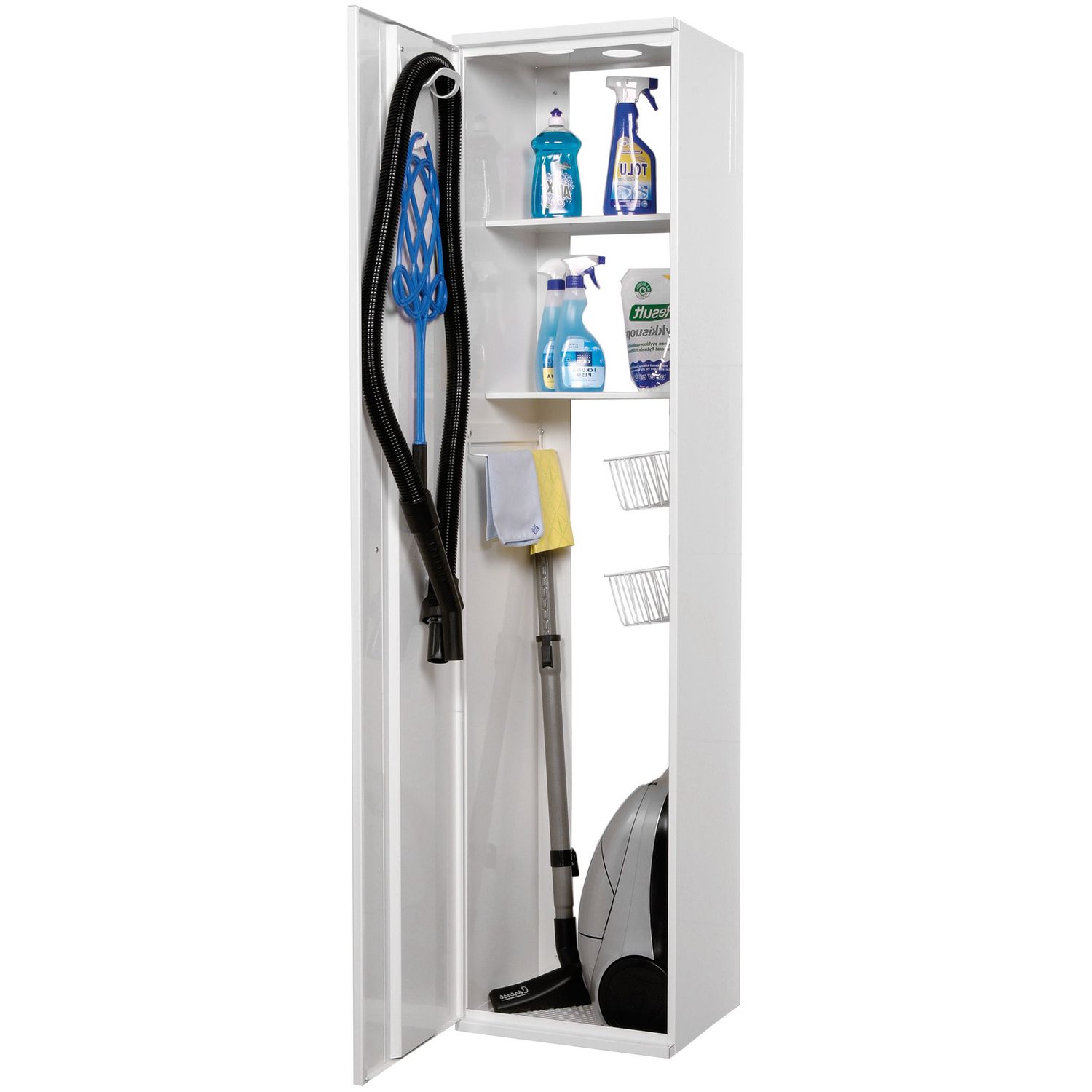 Siivouskaappi Polaria SIK 400, sylinterilukko, vasenkätinen