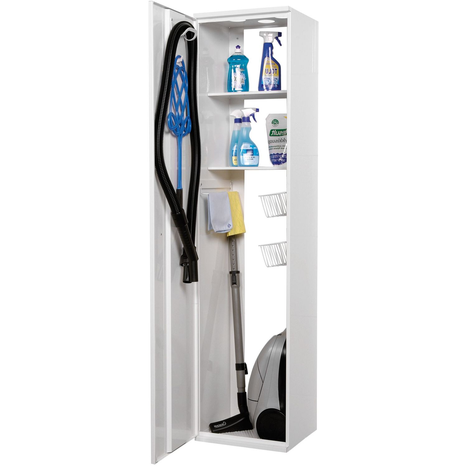 Siivouskaappi Polaria SIK 400, kääntösalpa, vasenkätinen