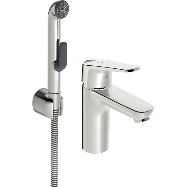 Pesuallashana Oras Vega XL 1801FG, bideesuihkulla, joustavat kytkentäputket, Verkkokaupan poistotuote