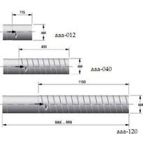Teleskooppikanava Veloflex, 125x400-600mm