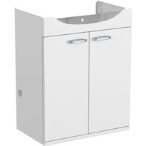 Allaskaappi Polaria AK 11164, 490x620x300mm, valkoinen, Verkkokaupan poistotuote