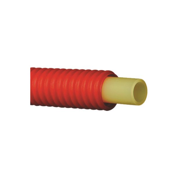 Käyttövesiputki Pex-C 18x2,5 mm punaisessa 23/28 suojaputkessa 50 m
