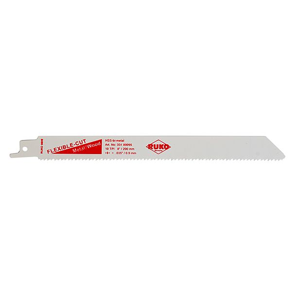 Puukkosahanterä Ruko, HSS-BI 10TPI/200mm/5kpl