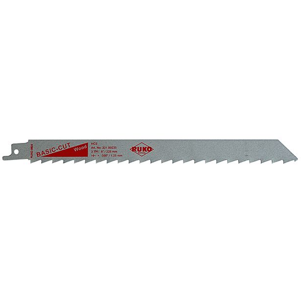 Puukkosahanterä Ruko, HCS 3TPI/225mm/5kpl
