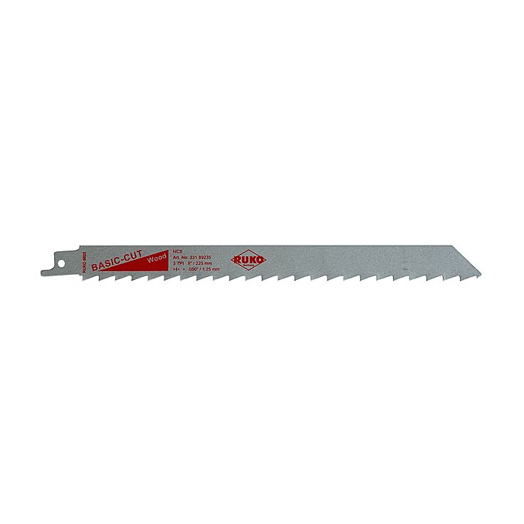 Puukkosahanterä Ruko, HCS 3TPI/225mm/5kpl