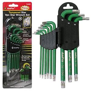 Torx-avainsarja AmPro, 9-osainen, magneetilla