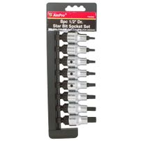 Torx-kärkihylsysarja AmPro, 1/2&quot;, 8-osainen