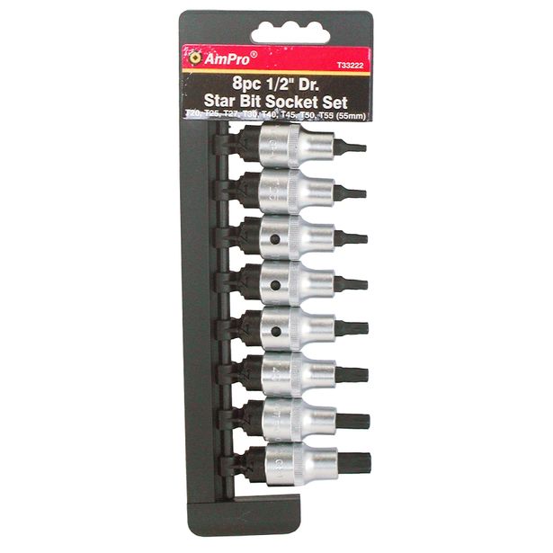 Torx-kärkihylsysarja AmPro, 1/2