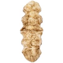 Lampaannahkamatto 60x180 cm ruskea melange