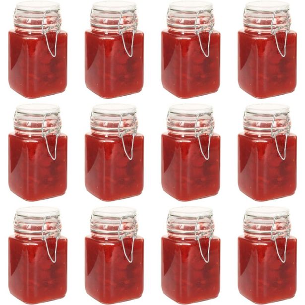Lasiset hillopurkit lukolla 12 kpl 260 ml_1
