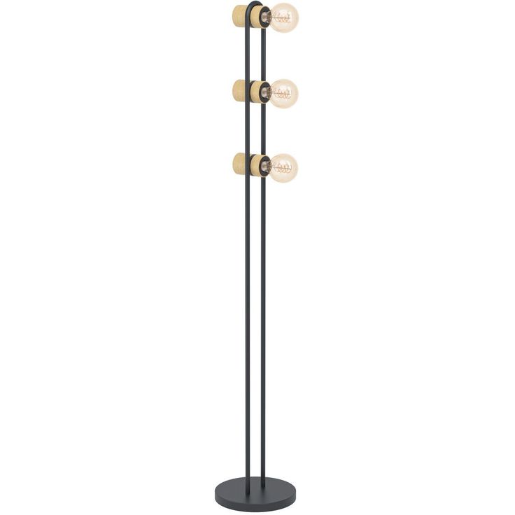 Lattiavalaisin Eglo Chieveley 140,5cm musta/puu