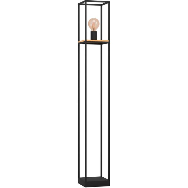 Lattiavalaisin Eglo Libertad E27 musta/puu