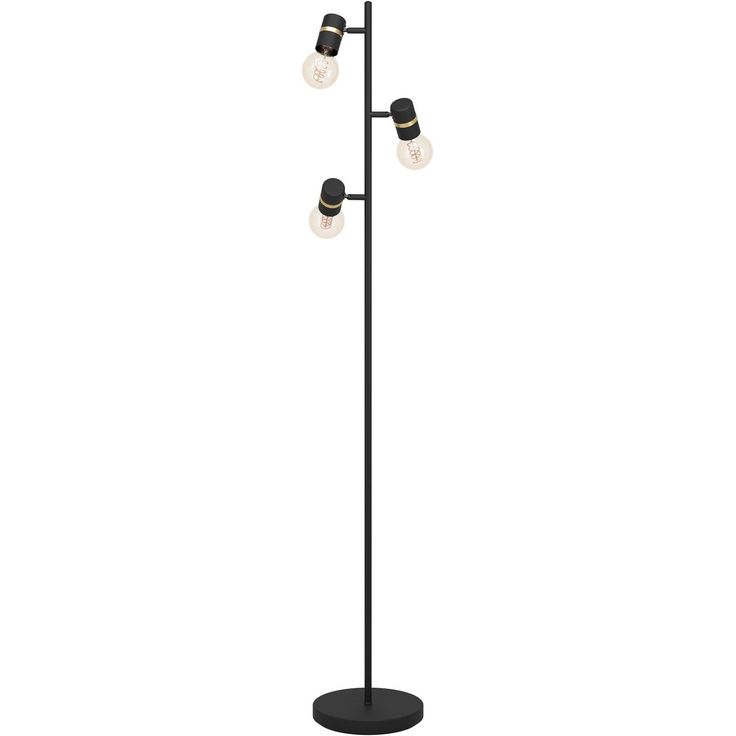 Lattiavalaisin Eglo Lurone 3 osainen 20 5x5x160cm musta messinki