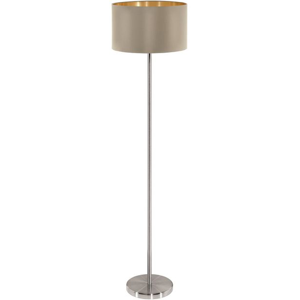 Lattiavalaisin Eglo Maserlo Ø38cm E27 ruskeanharmaa/harjattu teräs
