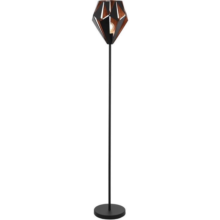 Lattiavalaisin Eglo Vintage Carlton 1 Ø25,5cm E27 musta/kupari