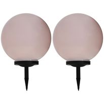 Led-aurinkokennovalaisin 2kpl väriä vaihtava pyöreä 40cm rgb