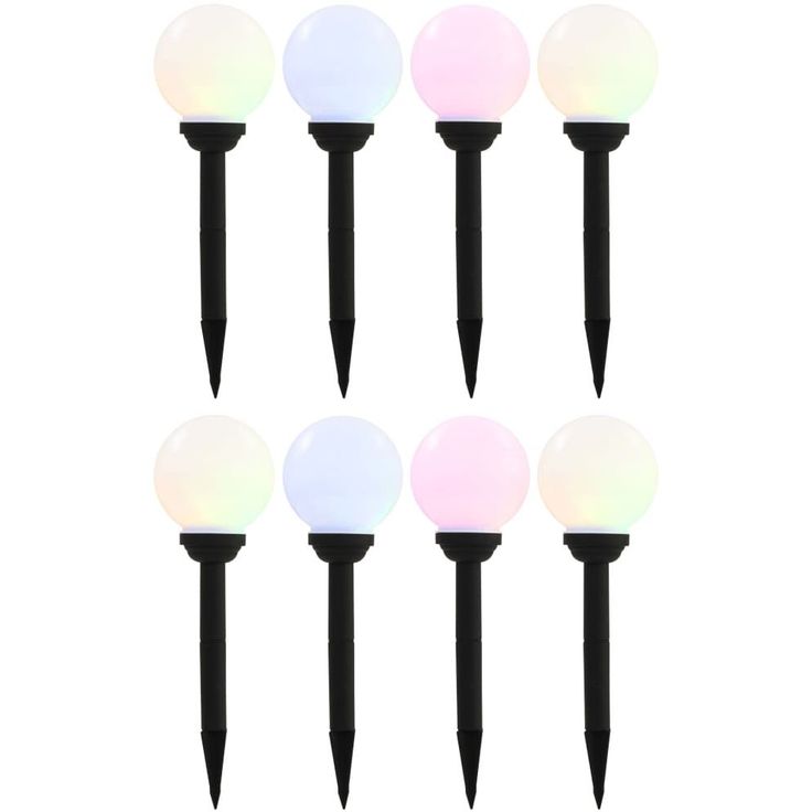 Led-aurinkokennovalaisin 8kpl väriä vaihtava pyöreä 15cm rgb_1