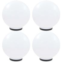 Led-pallovalaisimet 4 kpl 40 cm akryyli