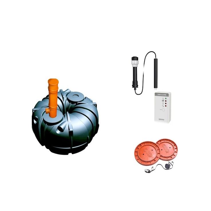 Lokasäiliöpaketti Uponor sis. umpisäiliö 5300l + täyttymishälytin + 3kpl ankkurointipaketti