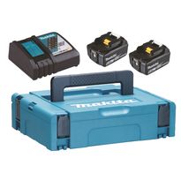 Akkupaketti Makita LXT 18V PowerPack, 2x6.0Ah ja DC18RC + Makpac
