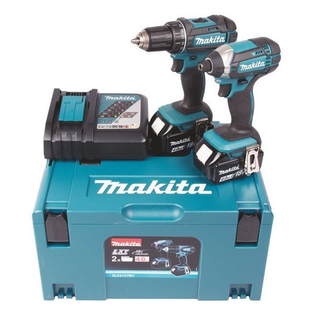 Akkukonesarja Makita LXT DDF482+DTD152, 18V, 2x4.0Ah akuilla + Makpac
