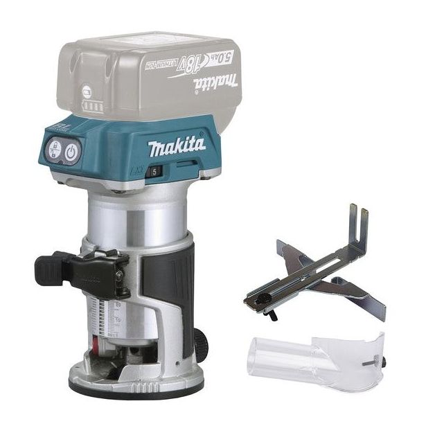Käsijyrsin Makita LXT DRT50Z, 18V, ilman akkua