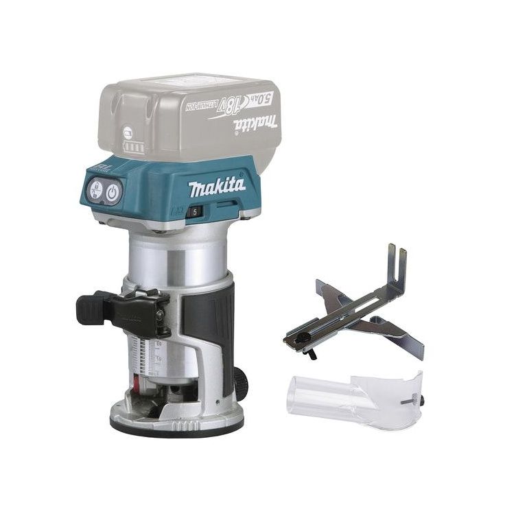 Käsijyrsin Makita LXT DRT50Z, 18V, ilman akkua