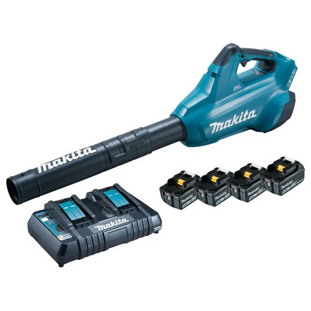 Akkulehtipuhallin Makita LXT DUB362PT4, 2x18V, 4x5.0Ah akuilla