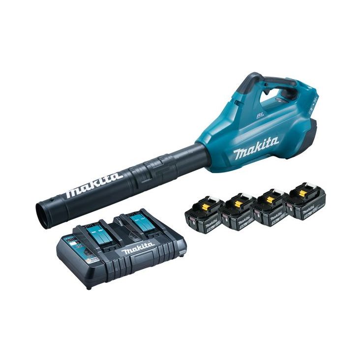 Akkulehtipuhallin Makita LXT DUB362PT4, 2x18V, 4x5.0Ah akuilla