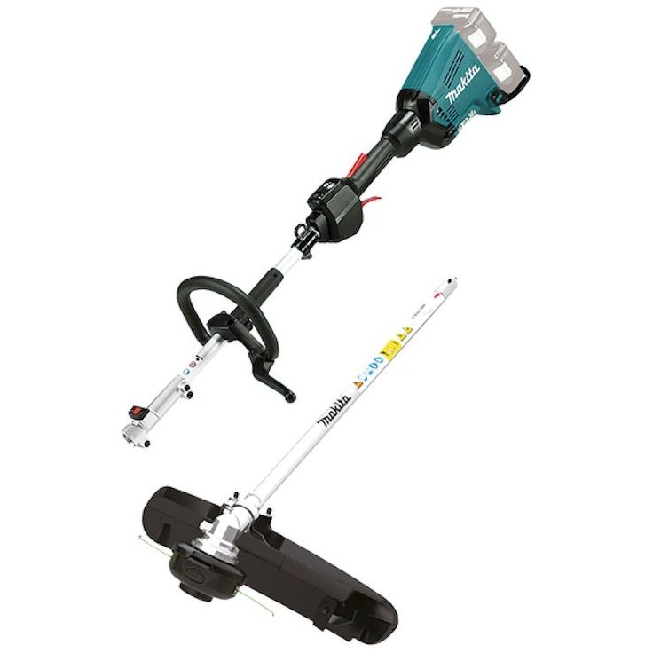 Puutarhan monitoimikone Makita LXT DUX60ZM4 runko + trimmeriosa, 2x18V, ilman akkuja