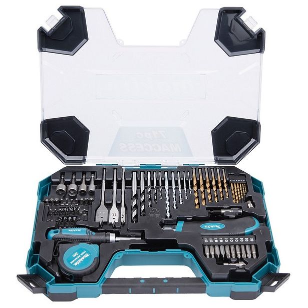 Poranterä-/kärkisarja Makita E-22589, 71-osaa