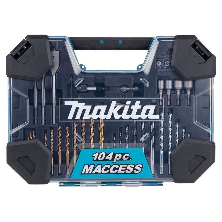 Poranterä-/kärkisarja Makita E-22604, 104-osaa