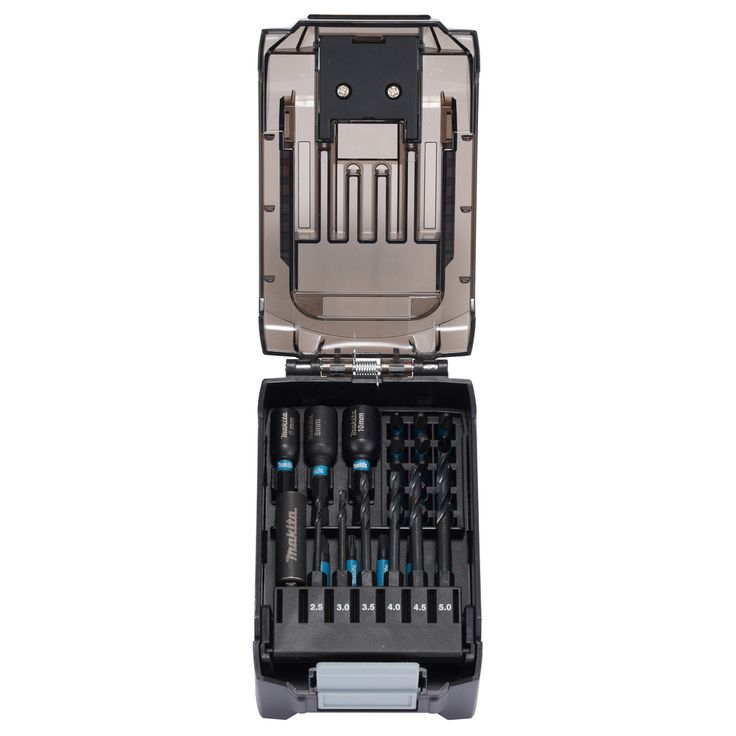 Poranterä- ja ruuvauskärkisarja Makita E-22850 Impact Black, 31 osaa, XGT-akkukotelossa