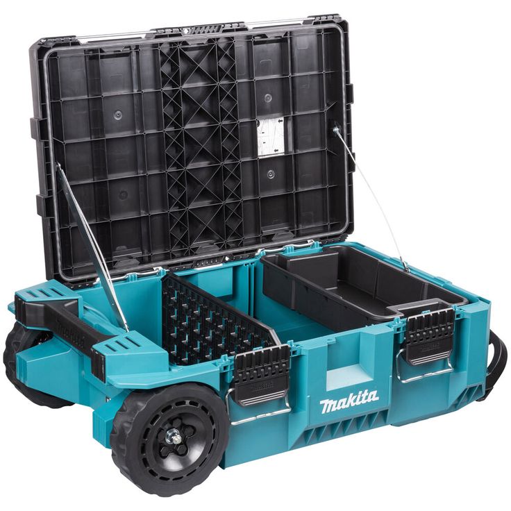 Kuljetuslaatikko Makita Maktrak P-91001 pyörillä/vetoaisalla