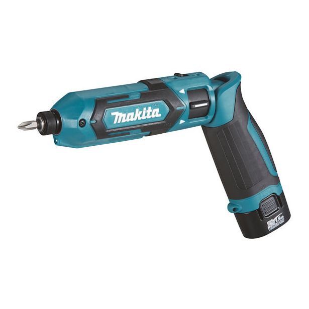 Iskevä sauvaruuvinväännin Makita TD022DSJ, 7.2V, 2x1.5Ah akuilla + laukku