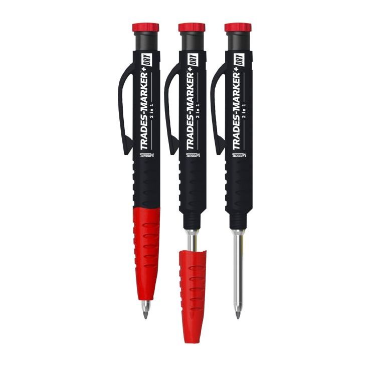 Merkintäkynä Markal Trades Marker+ Dry 2in1, 2, 8mm