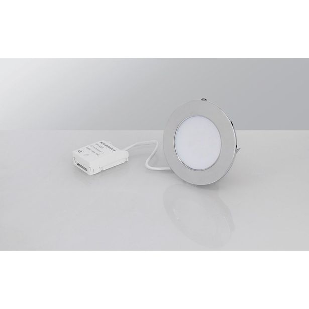 LED-alasvalo Malmbergs MD-232 10W, IP44, kromi