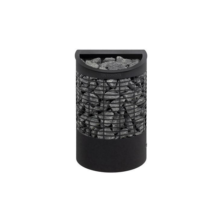 Sähkökiuas Mondex Teno 2.0 E2W WIFI, 6.6kW, 6-9m³, erillinen ohjaus, musta