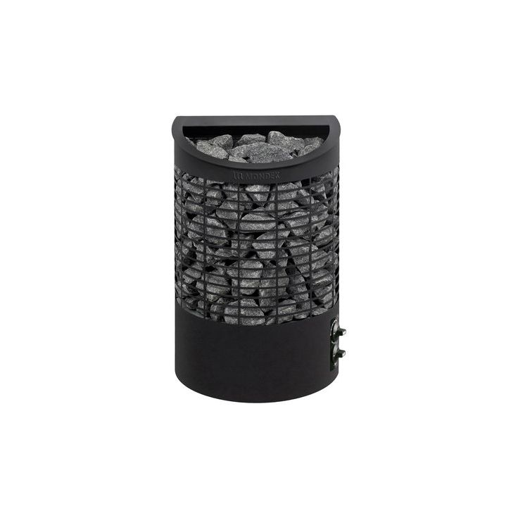 Sähkökiuas Mondex Teno 2.0 M, 9.0kW, 8-13m³, kiinteä ohjaus, musta