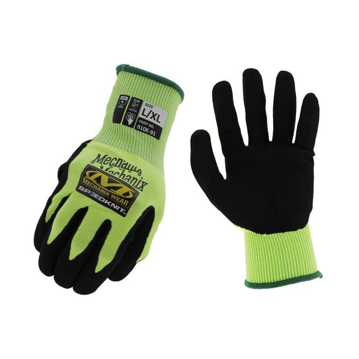 Työhanskat Mechanix Wear Hi-Viz SpeedKnit Utility, koko M