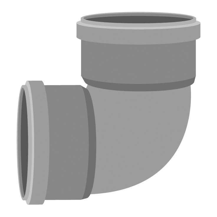 Viemärin muhvikulma Meltex, HT, Ø110 mm, 88,5°, jyrkkä