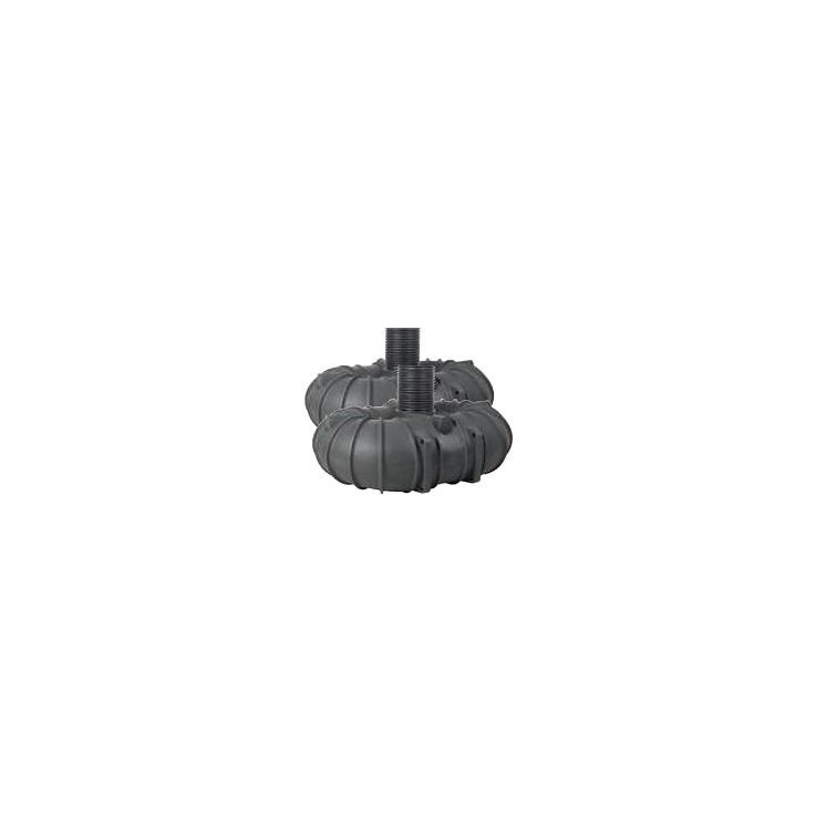 Lokasäiliö Meltex MX-Luja 2 x 5000 L, huoltoluukulla, kytkettynä