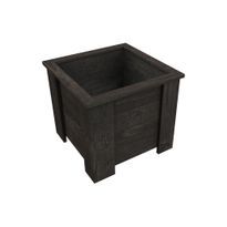 Kukkalaatikko Miljöökoriste neliö, 49x49x43cm, tummanharmaa