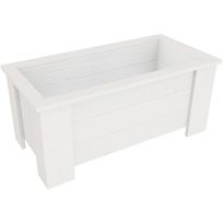 Kukkalaatikko Miljöökoriste 35x80x41cm, valkoinen