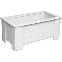 Kukkalaatikko Miljöökoriste 35x80x41cm, valkoinen