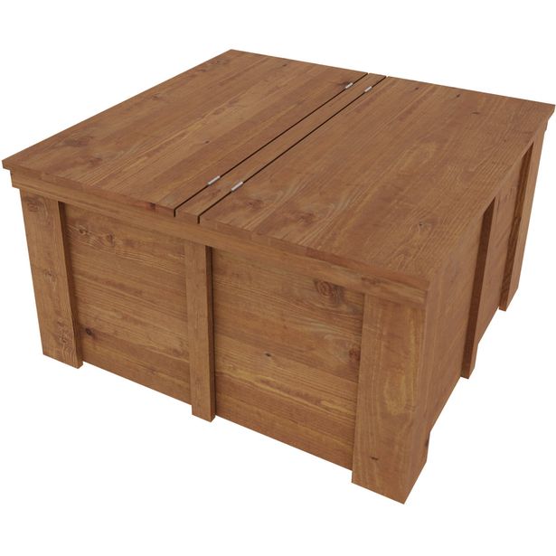 Arkkupöytä 80cm, ruskea, 80x81x45