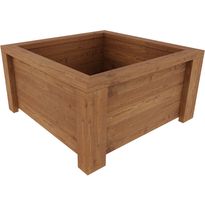 Jämäkkä istutuslaatikko Miljöökoriste, ruskea, 109x109x55 cm