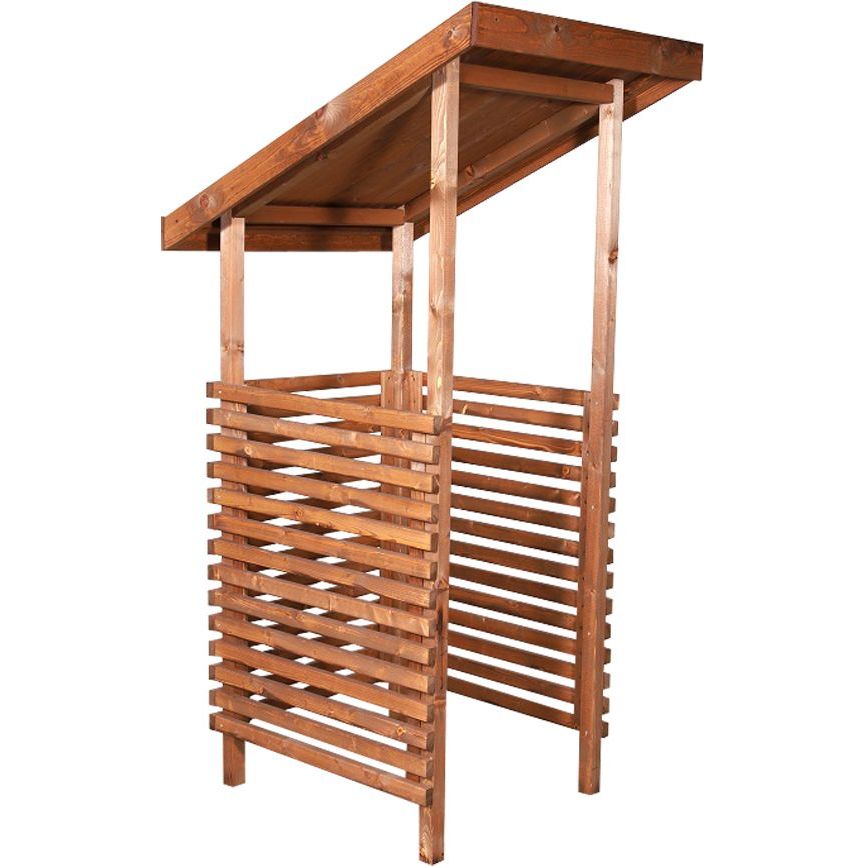 Jätekatos Miljöökoriste, 210x93x110cm, ruskea